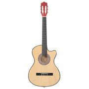Vidaxl gitaar cutaway met 6 snaren western akoestisch 38 lindenhout - afbeelding 3