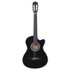 Vidaxl gitaar cutaway met 6 snaren western klassiek 38 zwart