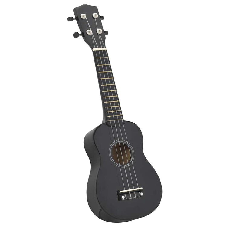 Vidaxl ukuleleset met tas voor kinderen sopraan 23'' zwart