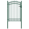 Vidaxl poort met speerpunten 100x150 cm staal groen