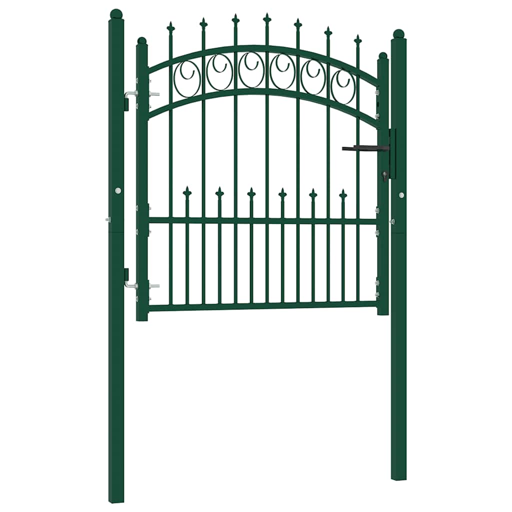 Vidaxl hekpoort emmen met stalen pinnen 104x97 cm groen