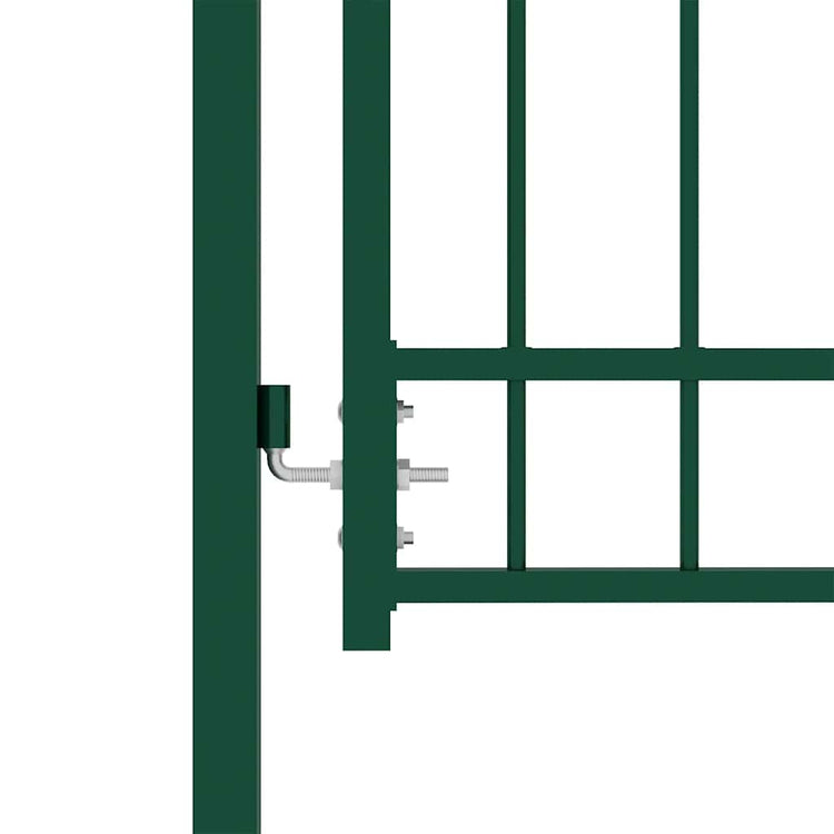 Vidaxl hekpoort emmen met stalen pinnen 104x97 cm groen