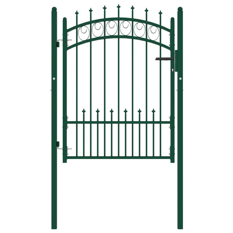 Vidaxl hekpoort emmen met stalen pinnen 104x109,5 cm groen