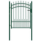 Vidaxl hekpoort emmen met stalen pinnen 104x109,5 cm groen