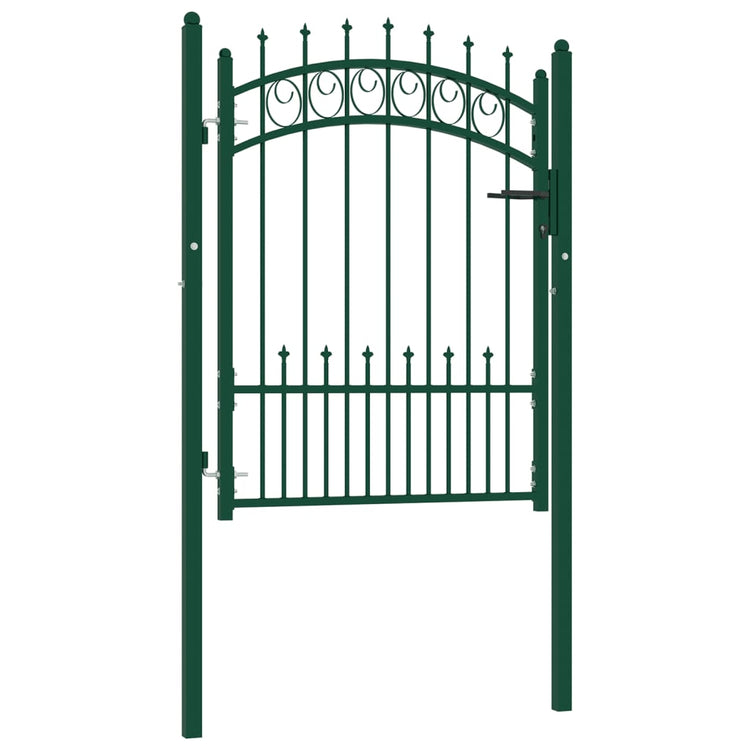 Vidaxl hekpoort emmen met stalen pinnen 104x109,5 cm groen