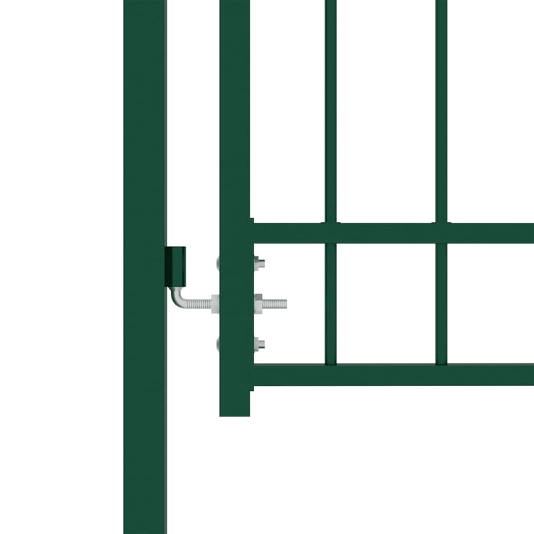 Vidaxl hekpoort emmen met stalen pinnen 104x109,5 cm groen
