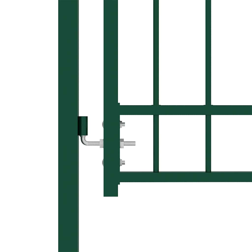 Vidaxl hekpoort emmen met stalen pinnen 104x117 cm groen
