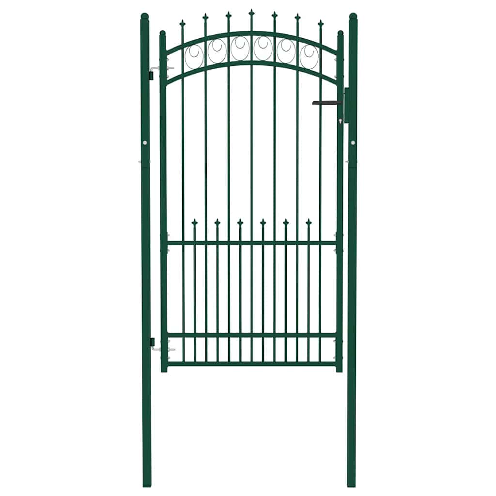 Vidaxl hekpoort emmen met stalen pinnen 104x134,5 cm groen