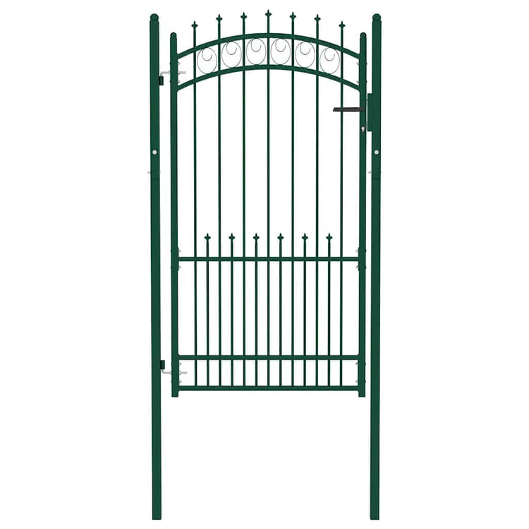 Vidaxl hekpoort emmen met stalen pinnen 104x134,5 cm groen