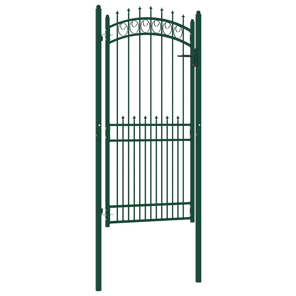 Vidaxl hekpoort emmen met stalen pinnen 104x147 cm groen
