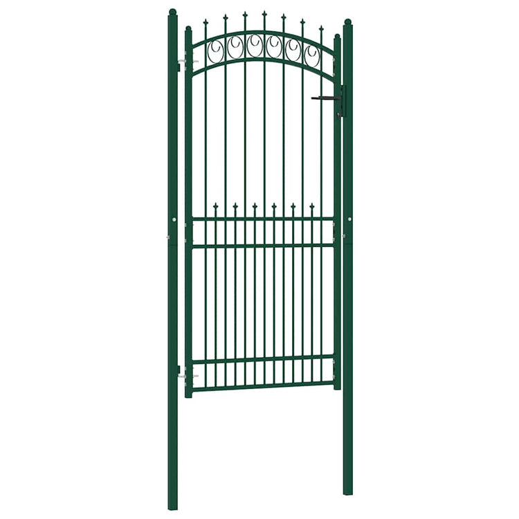 Vidaxl hekpoort emmen met stalen pinnen 104x147 cm groen