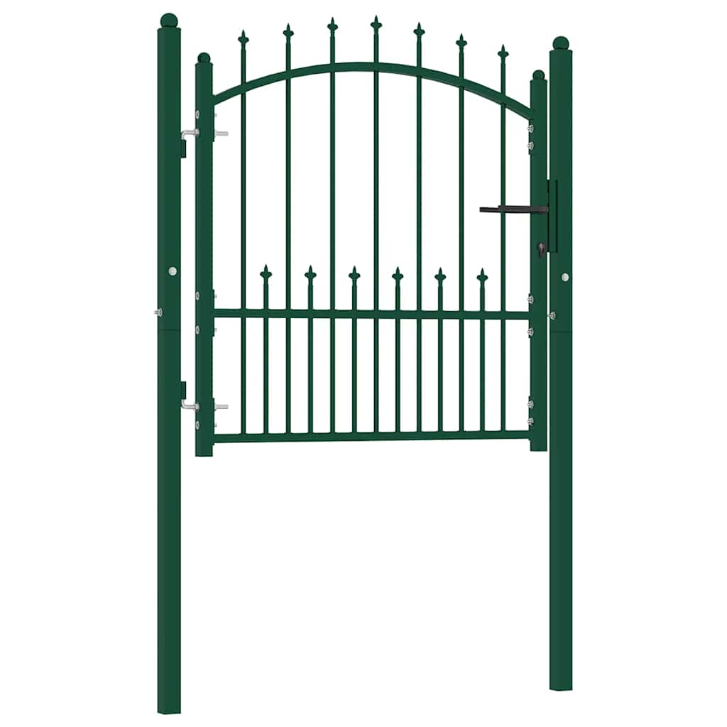 Vidaxl hekpoort emmen met stalen pinnen 104x97 cm groen