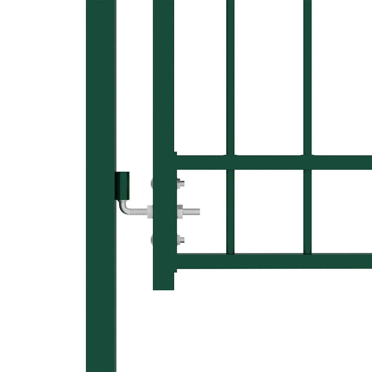 Vidaxl hekpoort emmen met stalen pinnen 104x97 cm groen