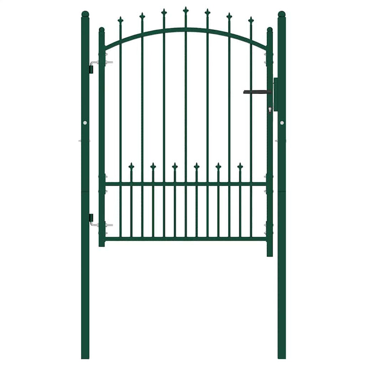 Vidaxl hekpoort emmen met stalen pinnen 104x109,5 cm groen