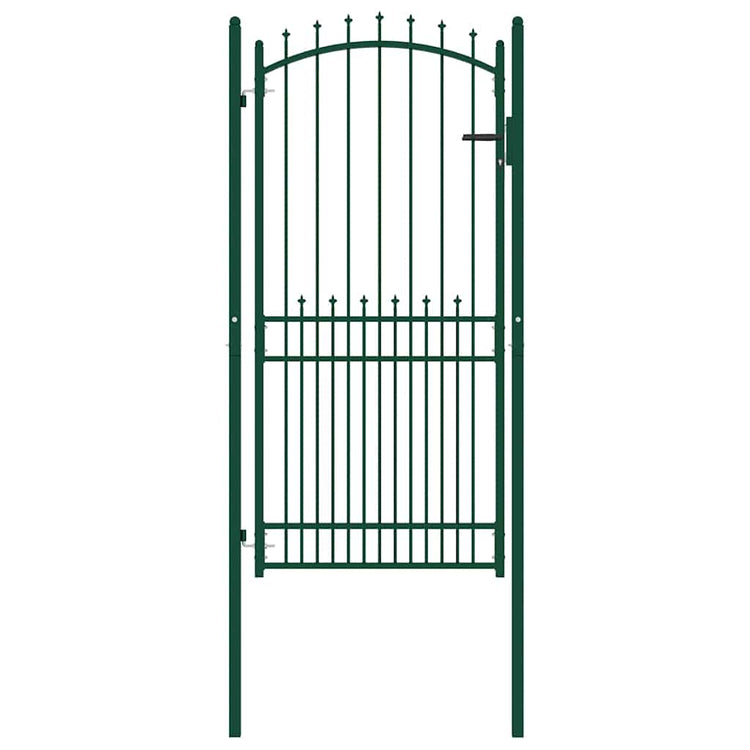 Vidaxl hekpoort emmen met stalen pinnen 104x147 cm groen