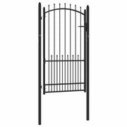 Vidaxl hekdeur met spijkers emmen 100 x 175 cm poedergecoat staal - afbeelding 2