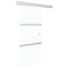 Vidaxl schuifdeur met zachte stops 76x205 cm esg-glas en aluminium