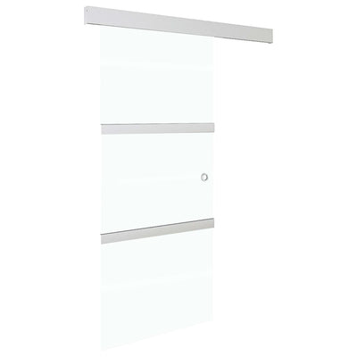 Vidaxl schuifdeur met zachte stops 76x205 cm esg-glas en aluminium