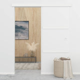 Vidaxl schuifdeur met zachte stops 76x205 cm esg-glas en aluminium - afbeelding 3