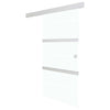 Vidaxl schuifdeur met zachte stops 76x205 cm esg-glas en aluminium