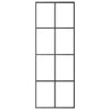 Vidaxl schuifdeur 76x205 cm aluminium en esg-glas zwart
