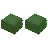 VidaXL Valtegels 12 st 50x50x3 cm rubber groen - afbeelding 2
