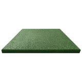 VidaXL Valtegels 12 st 50x50x3 cm rubber groen - afbeelding 3