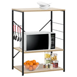 Vidaxl magnetronkast 60x39,6x79,5 cm bewerkt hout zwart en eikenkleur - afbeelding 1
