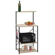 Vidaxl magnetronkast 60x39,6x123 cm bewerkt hout zwart en eikenkleurig - afbeelding 1