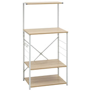Vidaxl magnetronkast 60x39,6x123 cm bewerkt hout wit en eikenkleurig - afbeelding 2