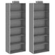 Vidaxl kledingorganisers hangend 2 st met 6 schappen stof