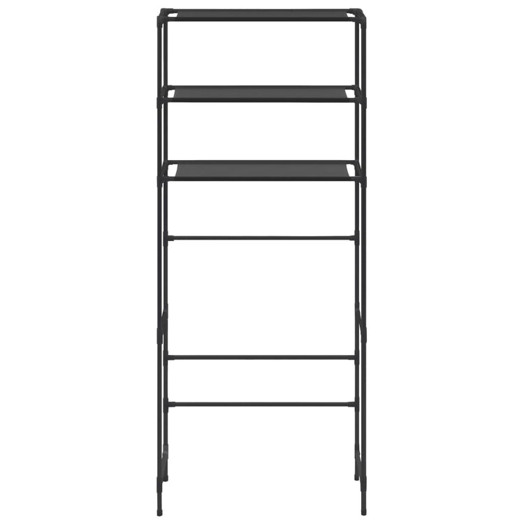 Vidaxl opbergrek voor boven wasmachine 3-laags 69x28x169 cm zwart