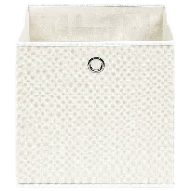 Vidaxl opbergboxen 4 st 32x32x32 cm stof wit