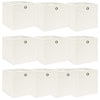 Vidaxl opbergboxen 10 st 32x32x32 cm stof wit