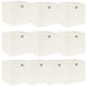 Vidaxl opbergboxen 10 st 32x32x32 cm stof wit