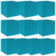 Vidaxl opbergboxen 10 st 32x32x32 cm stof babyblauw