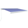 VidaXL Luifel handmatig 450x300 cm blauw en wit