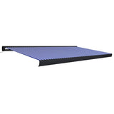 VidaXL Luifel gemotoriseerd 500x300 cm blauw en wit - afbeelding 2