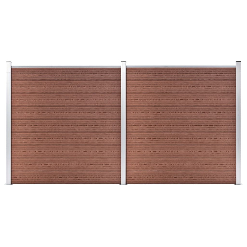 VidaXL Schutting 353x186 cm HKC bruin