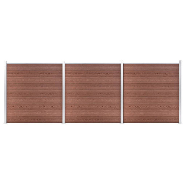 VidaXL Schutting 526x186 cm HKC bruin