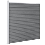 VidaXL Schutting 699x186 cm HKC grijs - afbeelding 3