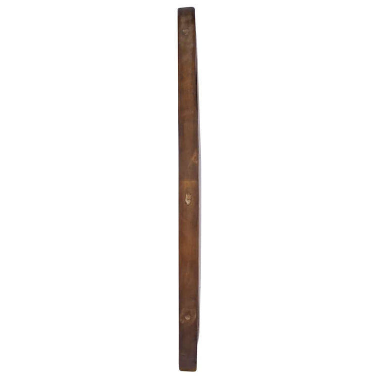 Vidaxl wandspiegel rond 60 cm teakhout