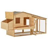 Vidaxl kippenhok 178x67x92 cm massief grenenhout - afbeelding 2