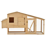Vidaxl kippenhok 178x67x92 cm massief grenenhout - afbeelding 3