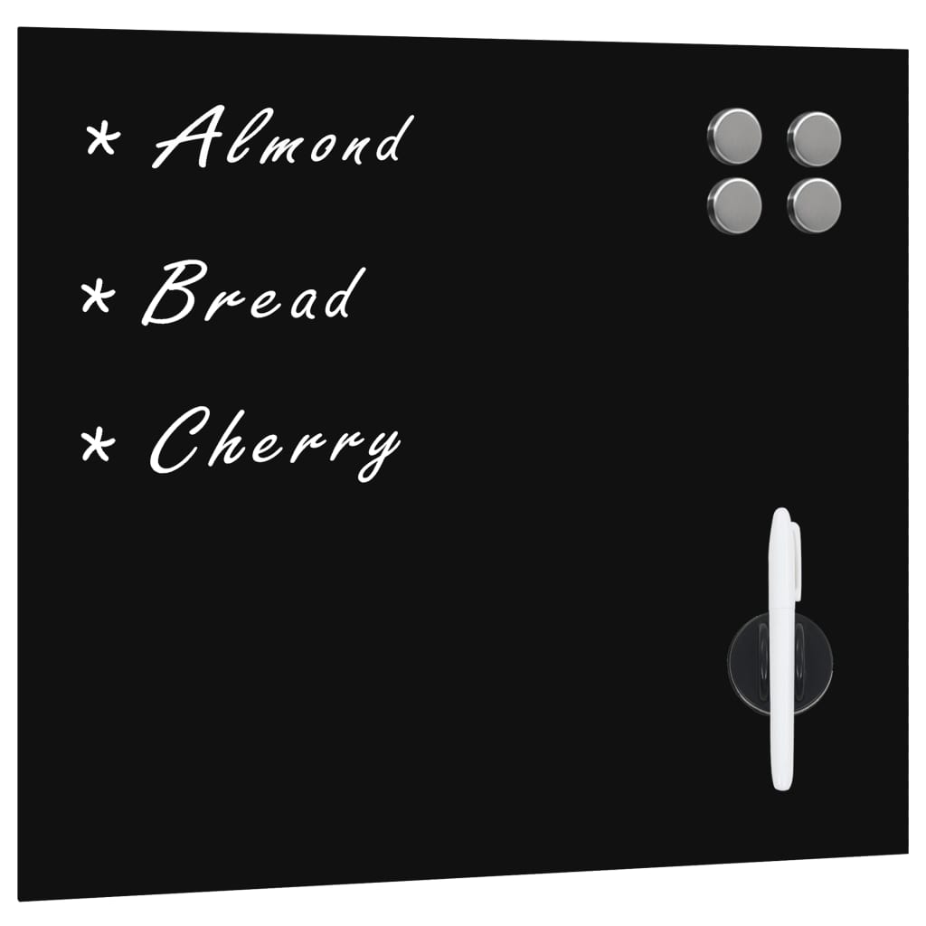 Vidaxl magneetbord voor aan de wand 40x40 cm glas