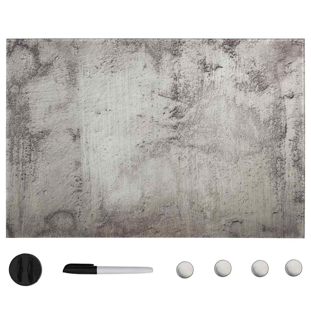 Vidaxl magneetbord wandmontage 60x40 cm glas