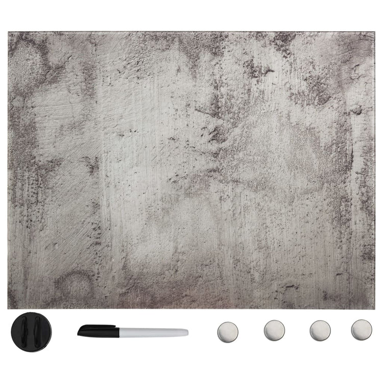 Vidaxl magneetbord wandmontage 80x60 cm glas
