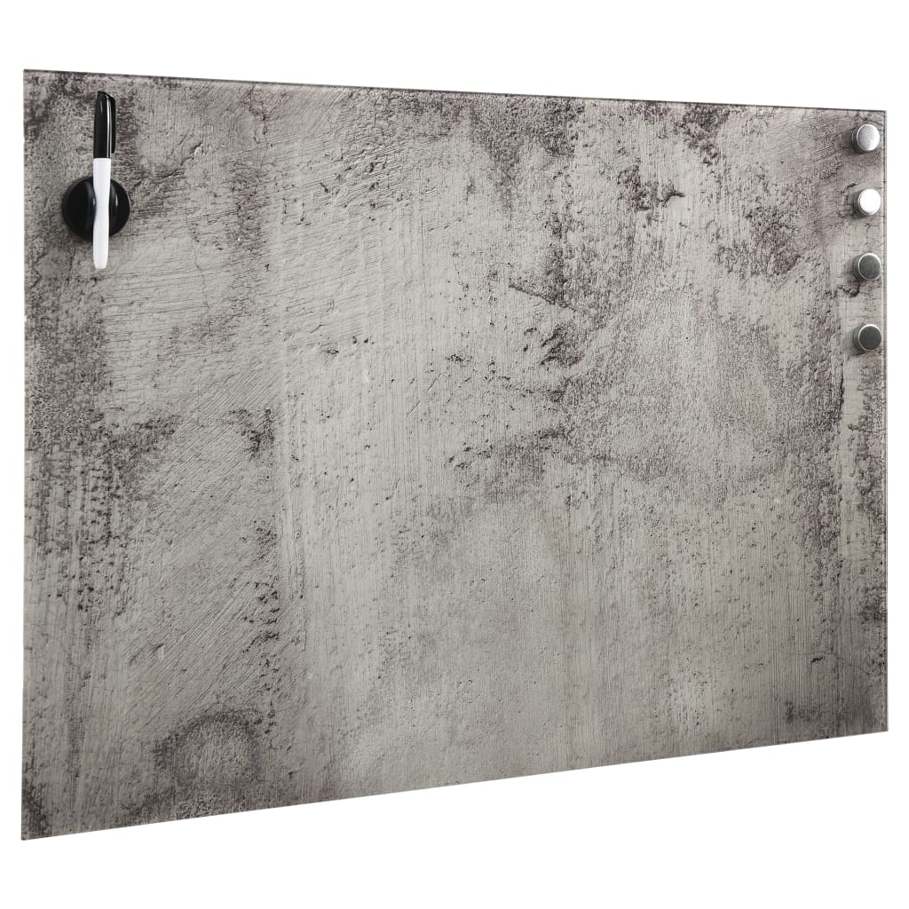 Vidaxl magneetbord wandmontage 80x60 cm glas