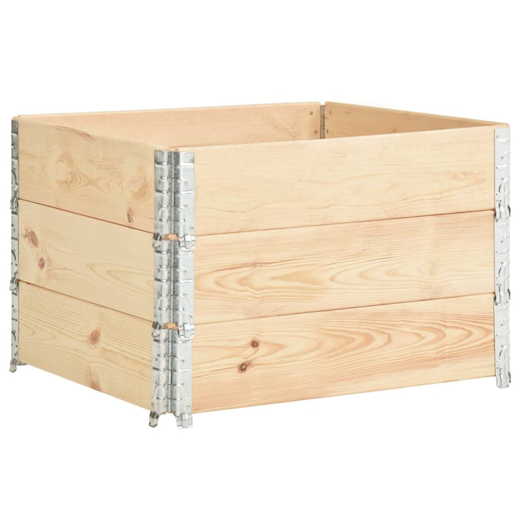 VidaXL Palletopzetranden 3 st 100x100 cm massief grenenhout