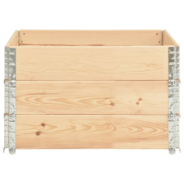 VidaXL Palletopzetranden 3 st 100x100 cm massief grenenhout